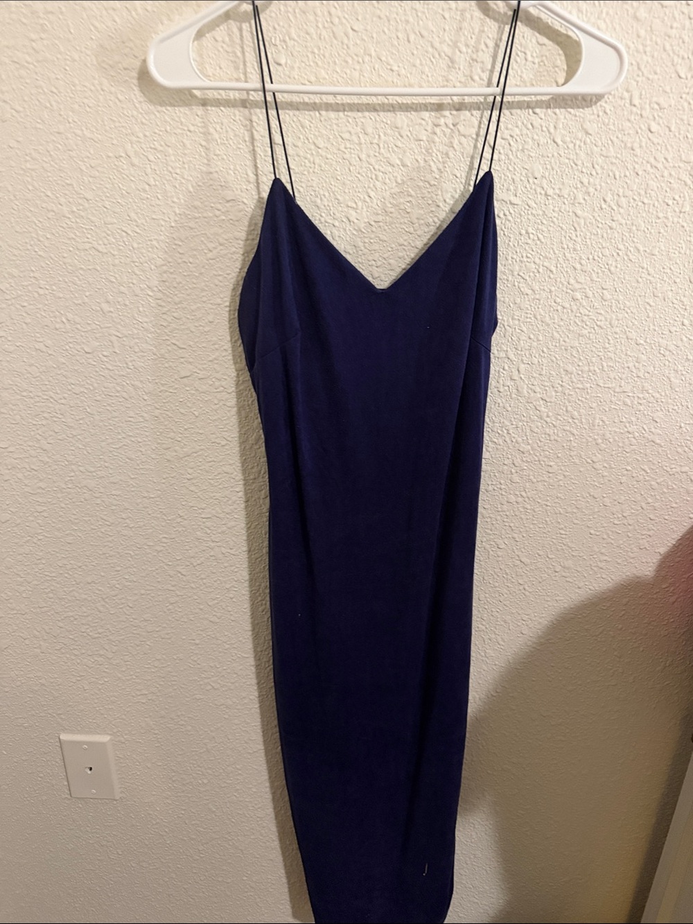 The Vintage Shop Navy Midi Slip Dress Large